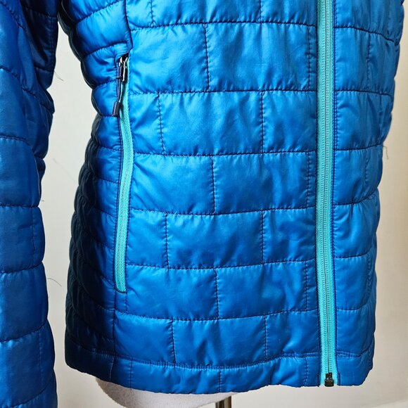 Patagonia Nano Puff Full Zip Up Insulated Jacket Womens Size Medium Solid Blue - Picture 5 of 8